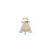 Demdaco Lovies, Security Blankets & Blankies*- Colby Green Giraffe Rattle Blankie