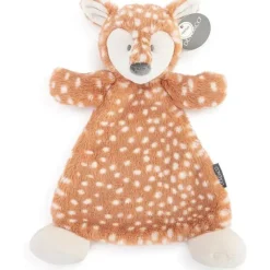 Demdaco Plush & Stuffed Animals*- Cozies Fiona Fawn Tan and White, Stuffed Animal Security Snuggly Rattle Blankie