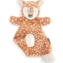Demdaco Plush & Stuffed Animals*- Cozies Fiona Fawn Tan and White, Stuffed Animal Security Snuggly Rattle Blankie
