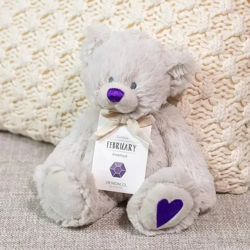 Demdaco Plush & Stuffed Animals|Birthday Party*- February Birthstone Plush Bear