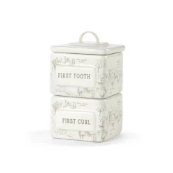 Demdaco Baby Keepsakes|Baptism*- First Tooth And Curl Keepsake Box