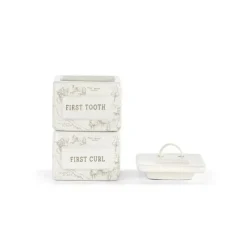 Demdaco Baby Keepsakes|Baptism*- First Tooth And Curl Keepsake Box