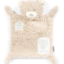 Demdaco Plush & Stuffed Animals*- Fuzzy Brown Bear Sweet Dreams Polyester Plush Blankie