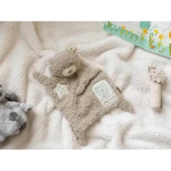 Demdaco Plush & Stuffed Animals*- Fuzzy Brown Bear Sweet Dreams Polyester Plush Blankie