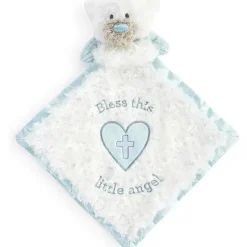 Demdaco Baptism|Gifts Up To $25*- Guardian Angel Bear Blankie, Blue
