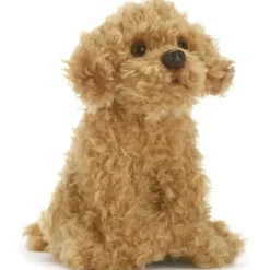 Demdaco Plush & Stuffed Animals*- Labradoodle Plush Beanbag Stuffed Animal Toy, Light Brown