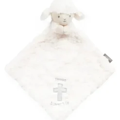 Demdaco Lovies, Security Blankets & Blankies*- Lamb Rattle Blankie