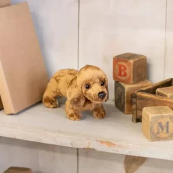 Demdaco Plush & Stuffed Animals*- Light Brown Dachshund Children's Plush Beanbag Stuffed Animal Toy