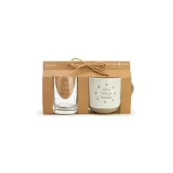 Demdaco Gift For Mom*- Mug And Wine Glass Set, When Baby Wakes/Sleeps