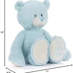 Demdaco Plush & Stuffed Animals|Gift For Baby*- My First Teddy Bear 16, Blue