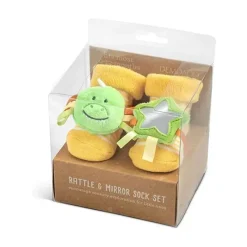 Demdaco Rattles & Teethers|Toys For 0-12 Months*- Rattle Socks, Dinosaur