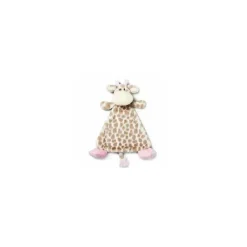 Demdaco Lovies, Security Blankets & Blankies*- Sadie Pink Giraffe Rattle Blankie