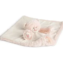 Demdaco Lovies, Security Blankets & Blankies|Gift For Baby*- Teddy Rattle Blankie, Pink