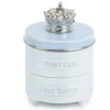 Demdaco Baby Keepsakes*Baby First Tooth & Curl Keepsake Box, Blue