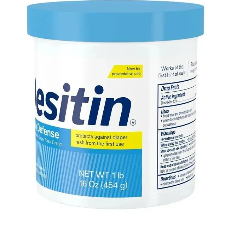 Desitin Diaper Rash*- 16 Oz Rapid Relief Blue Jar Baby Diaper Rash