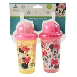 Disney Straw, Sippy & Training Cups|Dishes, Utensils & Food Containers*Minnie Mouse 2-Pack Pop Up Straw Infants Sippy Cup