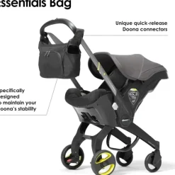 Doona Storage & Organizers*-- Essentials Bag, Nitro Black