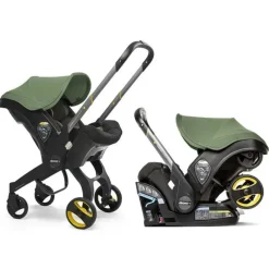 Doona Infant Car Seats|Single Strollers*- Infant Car Seat With Base & Stroller, Desert Green