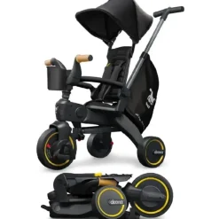 Kids Doona Ride-On Toys|Toys For 3 Year Old*- Liki Trike S5, Nitro Black