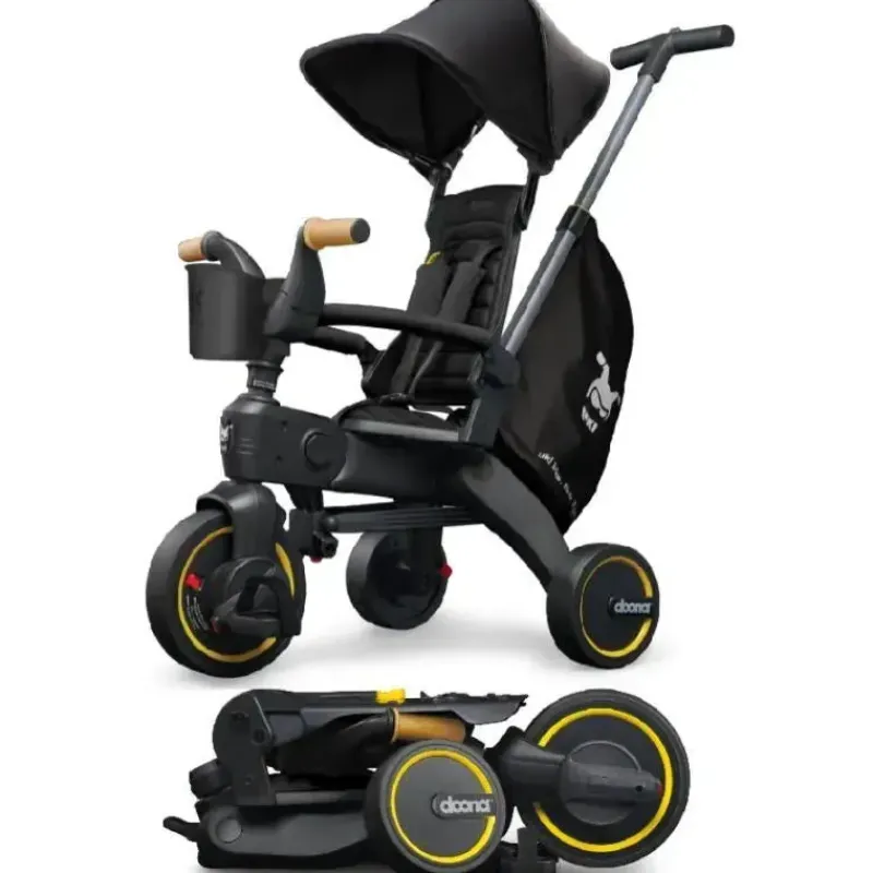 Kids Doona Ride-On Toys|Toys For 3 Year Old*- Liki Trike S5, Nitro Black