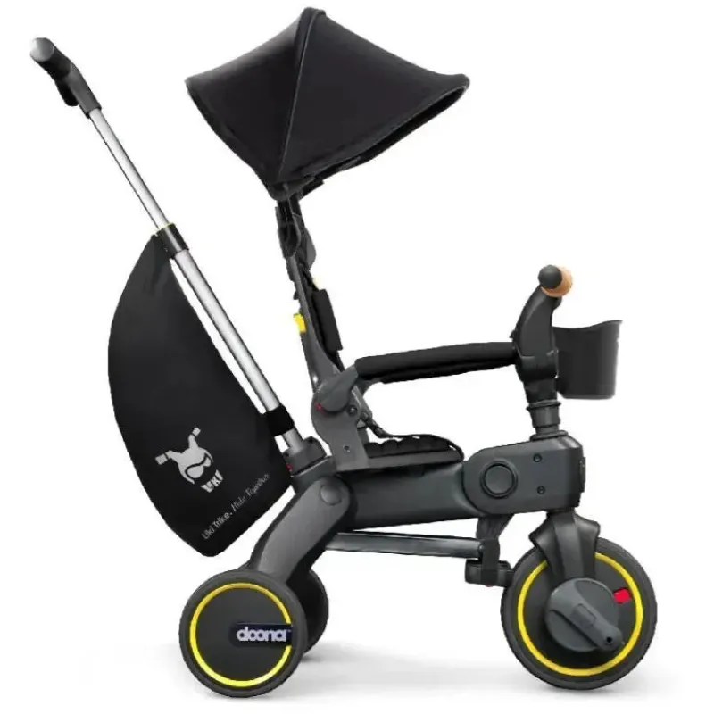 Kids Doona Ride-On Toys|Toys For 3 Year Old*- Liki Trike S5, Nitro Black