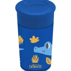 Dr. Brown's Straw, Sippy & Training Cups|Dishes, Utensils & Food Containers*Dr. Brown - Blue Milestones Cheers360 Training Sippy Cup