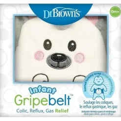 Dr. Brown's Pain & Fever Relief*Dr Brown - Infant Gripebelt for Colic Relief, Heated Tummy Wrap, Hedgehog, 0-3m