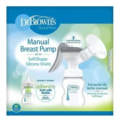 Dr. Brown's Breast Pumps*Dr. Brown - Manual Breast Pump with Softshape Silicone Shield