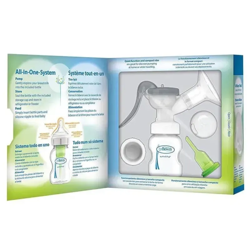 Dr. Brown's Breast Pumps*Dr. Brown - Manual Breast Pump with Softshape Silicone Shield