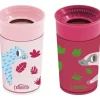 Dr. Brown's Straw, Sippy & Training Cups|Dishes, Utensils & Food Containers*Dr Brown - Milestones Cheers 360 Transition Sippy Cup, Pink Leopard and Red Lemur, 10 oz, 2 Pack