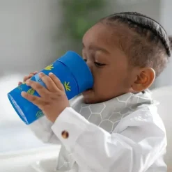 Dr. Brown's Straw, Sippy & Training Cups|Dishes, Utensils & Food Containers*Dr Brown - Milestones Cheers 360 Transition Sippy Cup, Blue Alligator and Turquoise Snake, 10 oz, 2 Pack