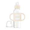 Dr. Brown's Straw, Sippy & Training Cups|Dishes, Utensils & Food Containers*Dr Brown - Milestones Narrow Sippy Spout Bottle, Easy-Grip Handles, 8oz, Ecru, 1-Pack, 6m+