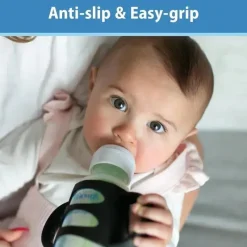 Dr. Brown's Straw, Sippy & Training Cups|Dishes, Utensils & Food Containers*Dr Brown - Milestones Narrow Sippy Spout Bottle, Easy-Grip Handles, 8oz, Ecru, 1-Pack, 6m+