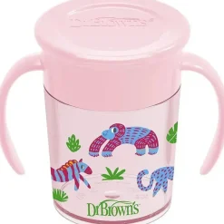 Dr. Brown's Straw, Sippy & Training Cups|Dishes, Utensils & Food Containers*Dr. Brown - Milestones Polypropylene Cheers360 Cup, Pink