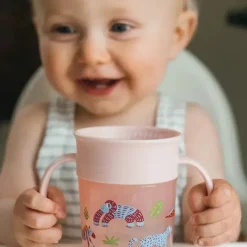 Dr. Brown's Straw, Sippy & Training Cups|Dishes, Utensils & Food Containers*Dr. Brown - Milestones Polypropylene Cheers360 Cup, Pink