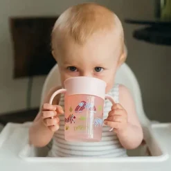 Dr. Brown's Straw, Sippy & Training Cups|Dishes, Utensils & Food Containers*Dr. Brown - Milestones Polypropylene Cheers360 Cup, Pink