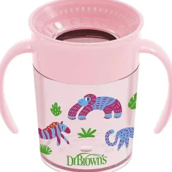 Dr. Brown's Straw, Sippy & Training Cups|Dishes, Utensils & Food Containers*Dr. Brown - Milestones Polypropylene Cheers360 Cup, Pink