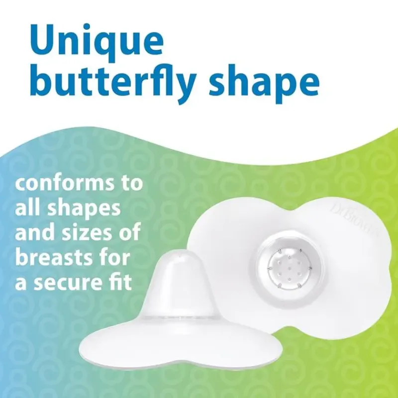 Dr. Brown's Nipple Protector*Dr. Brown - Nipple Shields 2-Pack With Sterilizer Case, Size 2
