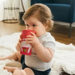 Dr. Brown's Straw, Sippy & Training Cups|Dishes, Utensils & Food Containers*Dr. Brown - Red Milestones Cheers360 Training Sippy Cup