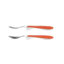 Dr. Brown's Utensils & Accessories|Dishes, Utensils & Food Containers*Dr. Brown - Soft Grip Spoon & Fork Set, Coral