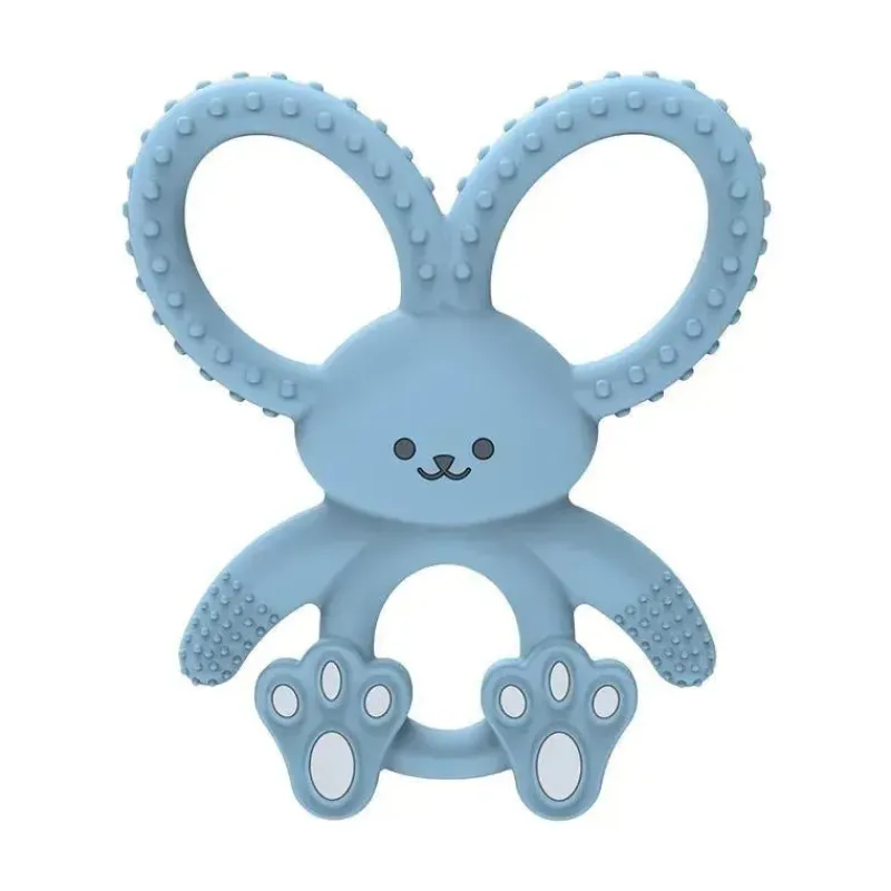 Dr. Brown's Rattles & Teethers|Toys For 0-12 Months*Dr. Brown's - Flexees Bunny Silicone Teether, Blue