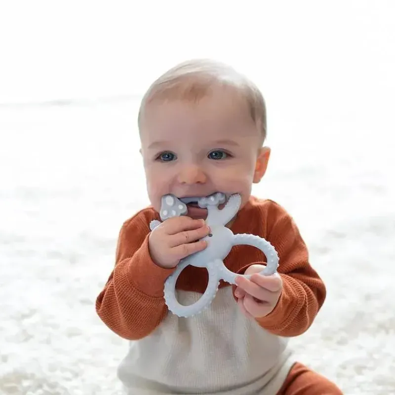 Dr. Brown's Rattles & Teethers|Toys For 0-12 Months*Dr. Brown's - Flexees Bunny Silicone Teether, Blue