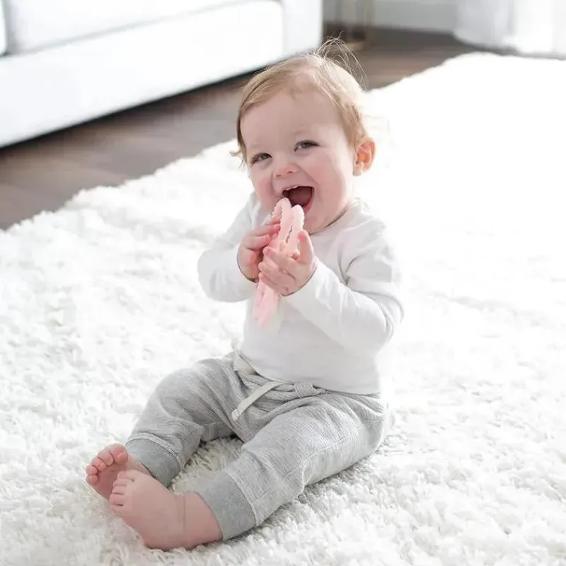 Dr. Brown's Rattles & Teethers|Toys For 0-12 Months*Dr. Brown's - Flexees Bunny Silicone Teether, Pink
