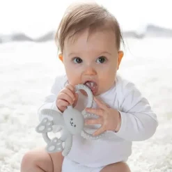 Dr. Brown's Rattles & Teethers|Toys For 0-12 Months*Dr. Brown's - Flexees Bunny Silicone Teether, Gray