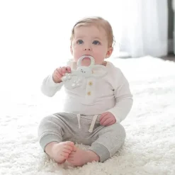 Dr. Brown's Rattles & Teethers|Toys For 0-12 Months*Dr. Brown's - Flexees Bunny Silicone Teether, Gray