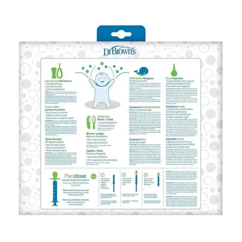 Dr. Brown's Oral & Nasal Care*Dr. Brown's - Healthy Baby Essentials Care Kit for Infant & Baby, 8-Piece Kit