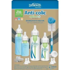Dr. Brown's Feeding Gift Set|Bottles & Sets*Dr. Brown's - Options+ Glass Narrow Anti-Colic Baby Bottle Gift Set