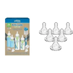 Dr. Brown's Feeding Gift Set|Bottles & Sets*Dr. Brown's - Options+ Glass Narrow Anti-Colic Baby Bottle Gift Set