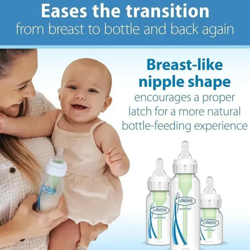 Dr. Brown's Feeding Gift Set|Bottles & Sets*Dr. Brown's - Options+ Glass Narrow Anti-Colic Baby Bottle Gift Set