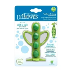 Dr. Brown's Rattles & Teethers*Dr. Brown's - Peapod Teething Toothbrush, Green